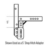 AL1235U Class III Hitch Adapter - Universal Standard 5 Drop 5