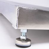 ATH1232 12 L x 32 W PVI Aluminum Adjustable Self-Supporting Threshold Ramp - 800 lb Cap 1
