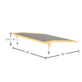 ATR40030 30 L x 30 W Silver Spring Aluminum Adjustable Solid Threshold Ramp 3