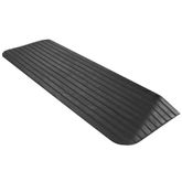 DH-TR-15 15 Rise Silver Spring Rubber Solid Threshold Ramp - 1500 lb Cap