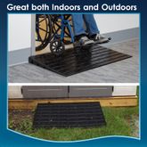 DH-UP-84 4 Maximum Rise - Silver Spring Rubber 3 Channel Threshold Ramp 4
