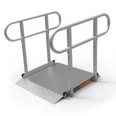 GATEWAY3GTLHR03 3 L x 3 W EZ-ACCESS GATEWAY 3G Aluminum Wheelchair Access Ramp with Two-Line Handrails - 1000 lb Cap