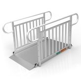 GATEWAY3GVPHR05 5 L x 3 W EZ-ACCESS GATEWAY 3G Aluminum Wheelchair Access Ramp with Vertical Picket Handrails - 1000 lb Cap