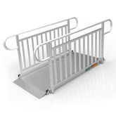 GATEWAY3GVPHR06 6 L x 3 W EZ-ACCESS GATEWAY 3G Aluminum Wheelchair Access Ramp with Vertical Picket Handrails - 1000 lb Cap
