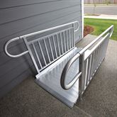GATEWAY3GVPHR06 6 L x 3 W EZ-ACCESS GATEWAY 3G Aluminum Wheelchair Access Ramp with Vertical Picket Handrails - 1000 lb Cap 2