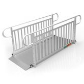 GATEWAY3GVPHR07 7 L x 3 W EZ-ACCESS GATEWAY 3G Aluminum Wheelchair Access Ramp with Vertical Picket Handrails - 1000 lb Cap