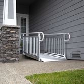 GATEWAY3GVPHR09 9 L x 3 W EZ-ACCESS GATEWAY 3G Aluminum Wheelchair Access Ramp with Vertical Picket Handrails - 1000 lb Cap 1