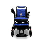 IQ7000AF-LE-BLK-BLU ComfyGo Majestic 12AH Remote-Controlled Electric Wheelchair wAuto-Fold - Black FrameBlue Faux Leather 4