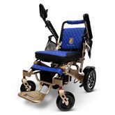 IQ7000AF-LE-BRZ-BLU ComfyGo Majestic 12AH Remote-Controlled Electric Wheelchair wAuto-Fold - Bronze FrameBlue Faux Leather 3