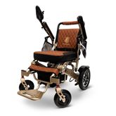 IQ7000AF-LE-BRZ-TB ComfyGo Majestic 12AH Remote-Controlled Electric Wheelchair wAuto-Fold - Bronze FrameTaba Faux Leather 3