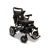 IQ7000AF-LE-MAX-BLK-BLK ComfyGo Majestic 20AH Remote-Controlled Electric Wheelchair wAuto-Fold - Black FrameBlack Faux Leather