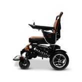 IQ7000LE-BLK-TB ComfyGo Majestic 12AH Remote-Controlled Electric Wheelchair - Black FrameTaba Faux Leather 6