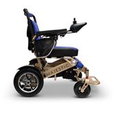 IQ7000LE-BRZ-BLU ComfyGo Majestic 12AH Remote-Controlled Electric Wheelchair - Bronze FrameBlue Faux Leather 6