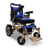 IQ7000LE-MAX-BRZ-BLU ComfyGo Majestic 20AH Remote-Controlled Electric Wheelchair - Bronze FrameBlue Faux Leather
