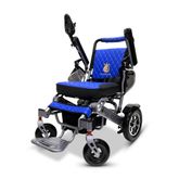 IQ7000LE-MAX-SLV-BLU ComfyGo Majestic 20AH Remote-Controlled Electric Wheelchair - Silver FrameBlue Faux Leather 3