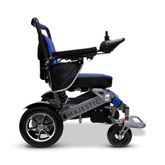 IQ7000LE-MAX-SLV-BLU ComfyGo Majestic 20AH Remote-Controlled Electric Wheelchair - Silver FrameBlue Faux Leather 6