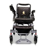 IQ7000LE-SLV-BLK ComfyGo Majestic 12AH Remote-Controlled Electric Wheelchair - Silver FrameBlack Faux Leather 4