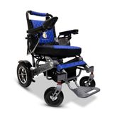 IQ7000LE-SLV-BLU ComfyGo Majestic 12AH Remote-Controlled Electric Wheelchair - Silver FrameBlue Faux Leather