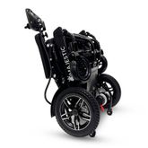 IQ8000LE-BLK-BLK ComfyGo Majestic 12AH Remote-Controlled Electric Wheelchair with 175 Seat - Black FrameBlack Faux Leather 6