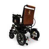 IQ8000LE-BLK-TB ComfyGo Majestic 12AH Remote-Controlled Electric Wheelchair with 175 Seat - Black FrameTaba Faux Leather 3
