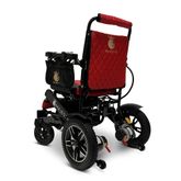 IQ8000LE-MAX-BLK-RED ComfyGo Majestic 20AH Remote-Controlled Electric Wheelchair with 175 Seat - Black FrameRed Faux Leather 3