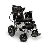 IQ8000LE-MAX-SLV-BLK ComfyGo Majestic 20AH Remote-Controlled Electric Wheelchair with 175 Seat - Silver FrameBlack Faux Leather