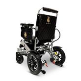 IQ8000LE-MAX-SLV-BLK ComfyGo Majestic 20AH Remote-Controlled Electric Wheelchair with 175 Seat - Silver FrameBlack Faux Leather 3