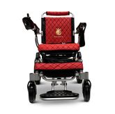 IQ8000LE-MAX-SLV-RED ComfyGo Majestic 20AH Remote-Controlled Electric Wheelchair with 175 Seat - Silver FrameRed Faux Leather 4