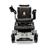 IQ8000LE-SLV-BLK ComfyGo Majestic 12AH Remote-Controlled Electric Wheelchair with 175 Seat - Silver FrameBlack Faux Leather 4