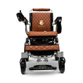 IQ8000LE-SLV-TB ComfyGo Majestic 12AH Remote-Controlled Electric Wheelchair with 175 Seat - Silver FrameTaba Faux Leather 4
