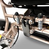 IQ8000MAX-BRZ ComfyGo Majestic 20AH Remote-Controlled Electric Wheelchair with 175 Seat - Bronze FrameBlack Mesh Fabric 6