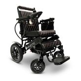 IQ8000PLUS-LE-BLK-BLK ComfyGo Majestic 12AH Remote-Controlled Electric Wheelchair with 20 Seat - Black FrameBlack Faux Leather
