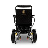 IQ8000PLUS-LE-BLK-BLK ComfyGo Majestic 12AH Remote-Controlled Electric Wheelchair with 20 Seat - Black FrameBlack Faux Leather 5