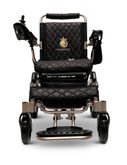 IQ8000PLUS-LE-BRZ-BLK ComfyGo Majestic 12AH Remote-Controlled Electric Wheelchair with 20 Seat - Bronze FrameBlack Faux Leather 4