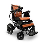 IQ8000PLUS-LE-MAX-BLK-TB ComfyGo Majestic 20AH Remote-Controlled Electric Wheelchair with 20 Seat - Black FrameTaba Faux Leather