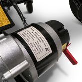 IQ8000PLUS-LE-MAX-BRZ-BLK ComfyGo Majestic 20AH Remote-Controlled Electric Wheelchair with 20 Seat - Bronze FrameBlack Faux Leather 7