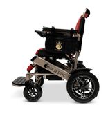 IQ8000PLUS-LE-MAX-BRZ-RED ComfyGo Majestic 20AH Remote-Controlled Electric Wheelchair with 20 Seat - Bronze FrameRed Faux Leather 5
