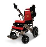 IQ8000PLUS-LE-MAX-BRZ-RED ComfyGo Majestic 20AH Remote-Controlled Electric Wheelchair with 20 Seat - Bronze FrameRed Faux Leather 6
