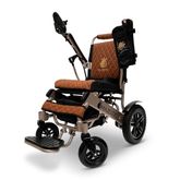 IQ8000PLUS-LE-MAX-BRZ-TB ComfyGo Majestic 20AH Remote-Controlled Electric Wheelchair with 20 Seat - Bronze FrameTaba Faux Leather 6