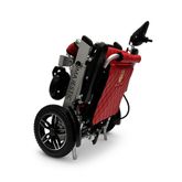 IQ8000PLUS-LE-SLV-RED ComfyGo Majestic 12AH Remote-Controlled Electric Wheelchair with 20 Seat - Silver FrameRed Faux Leather 6