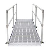 M36-8-2 8 Silver Spring Roll-Tek Modular Ramp Kit with Two Handrails 2