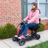 MS3000-MAX-BLK ComfyGo 156AH Foldable Mobility Scooter with Standard Seat - Black 3