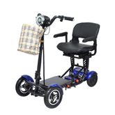 MS3000-MAX-PLUS-BLU ComfyGo 156AH Foldable Mobility Scooter with Large Seat - Blue 3