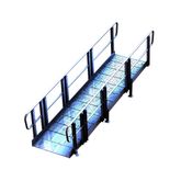Mod-XP-Ramp-13-HR 13 L PVI Modular XP Aluminum Wheelchair Ramp Section with Handrails 6