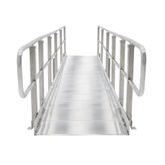 Mod-XP-Ramp-6-HR 6 L PVI Modular XP Aluminum Wheelchair Ramp Section with Handrails 1