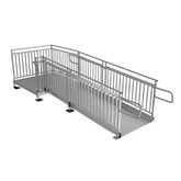 PATHWAYHD1048 10 L x 4 W EZ-ACCESS Modular Ramps with Picketed Handrails