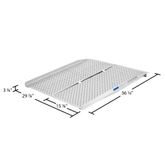 PPSF03 3 L x 30 W Silver Spring UltraLite Single-Fold Punch Plate Wheelchair Ramp - 800 lb Cap 1
