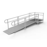 PS10S44T 10 L x 3 W EZ-ACCESS PATHWAY Straight Modular Ramp Kit w4 Top Platform