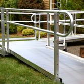 PS16L44T 16 L x 3 W EZ-ACCESS PATHWAY L-Shaped Modular Ramp Kit w4 Turn Platform 5