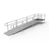 PS16S44T 16 L x 3 W EZ-ACCESS PATHWAY Straight Modular Ramp Kit w4 Top Platform